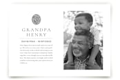 "Legacy Touch Framed Memorial" - Matted Fingerprint Framed Memorial Art - 8x10 in Matte Black Frame by Minted - Front