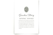 "Legacy Touch Framed Memorial" - Matted Fingerprint Framed Memorial Art - 5x7 in Black Frame by Minted - Front