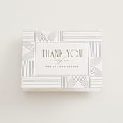 "Framed Elegance" - Letterpress Wedding Thank You Cards in Framed Elegance by Creo Study - Front
