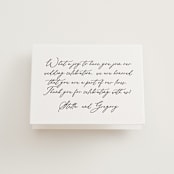 "Ever classic" - Letterpress Wedding Thank You Cards in Ever Classic by Design Lotus - Front