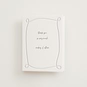 "Artist Hand" - Letterpress Wedding Thank You Cards in Artist Hand by Heather Schertzer - Front
