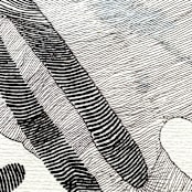 "Hiding shape" - Original Drawings in black by Nina Leth
