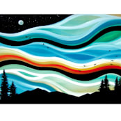 "Space Infinity" - Original Painting in multicolorassorted-colors by Laura Blue Palmer