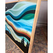 "Space Infinity" - Original Painting in multicolorassorted-colors by Laura Blue Palmer