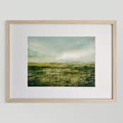 "Wide Open Spaces" - Original Painting in green by Stacy Kron