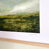 "Wide Open Spaces" - Original Painting in green by Stacy Kron