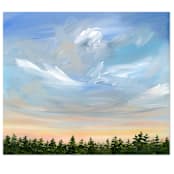 "Taking Flight" - Original Painting in blue by Nicole Walsh