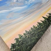 "Taking Flight" - Original Painting in blue by Nicole Walsh