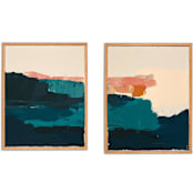 "Two Paintings - Kona Seascapes" - Original Painting in multicolor by Caryn Owen