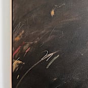 "Room 813" - Original Painting in brown by Shiho Whitehead