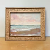 "Beach Sunset" - Original Painting in multicolor by Lindsay Megahed