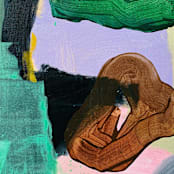"Root Beer Float" - Original Painting in multicolor by Nicole Simms