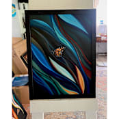 "Fold" - Original Painting in black by Laura Blue Palmer
