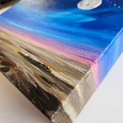"Moonlit" - Original Painting in blue by Nicole Walsh