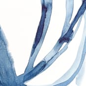 "Indigo Plant Cell" - Original Painting in blue by Mary Gaspar