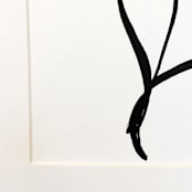 "Bloom" - Original Painting in black by Teju Reval