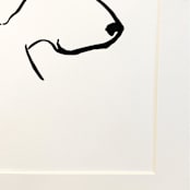 "Dog II" - Original Painting in black by Teju Reval