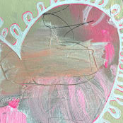 "Chantilly Heart" - Original Painting in multicolor by Nicole Simms