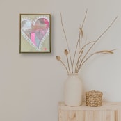 "Chantilly Heart" - Original Painting in multicolor by Nicole Simms
