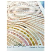 "Framed Bespoke Watercolor" - Original Painting in orange by Heidi Lowell