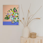 "Kiwi Vines" - Original Painting in multicolorassorted-colors by Nicole Simms
