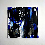 "Yesterday" - Original Painting in blue by Carrie Cantwell