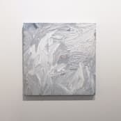 "Plum Neutral II" - Original Painting in gray by Teodora Guererra