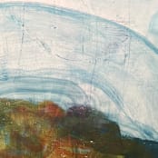 "gathering stones" - Original Painting in multicolorassorted-colors by tina johnson