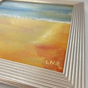 "Vintage Beach" - Original Painting in multicolor by Lindsay Megahed