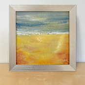 "Vintage Beach" - Original Painting in multicolor by Lindsay Megahed