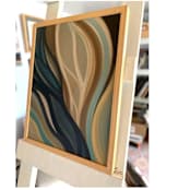 "Equinox" - Original Painting in brown by Laura Blue Palmer