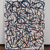 "Mania In Color" - Original Painting in brown by Carrie Cantwell