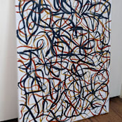 "Mania In Color" - Original Painting in brown by Carrie Cantwell