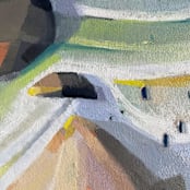 "Wavelengths Cove" - Original Painting in multicolorassorted-colors by Khara Ledonne