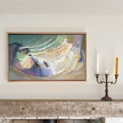 "Wavelengths Cove" - Original Painting in multicolorassorted-colors by Khara Ledonne