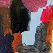 "Color on the Rocks" - Original Painting in multicolor by Nicole Simms