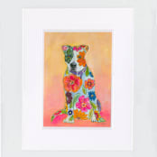 "Daisy" - Original Painting in multicolorassorted-colors by CONNIE COLLUM