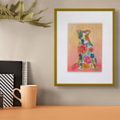 "Daisy" - Original Painting in multicolorassorted-colors by CONNIE COLLUM