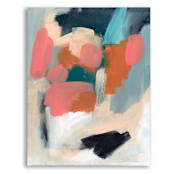 "Orange Abstract" - Original Painting in multicolor by Lindsay Megahed