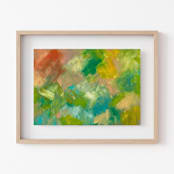 "Adorn #6" - Original Painting in green by Amy Mullen