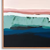 "Coastal Bluff Series" - Original Painting in pink by Caryn Owen