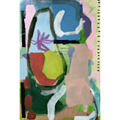 "Dew Drop" - Original Painting in multicolorassorted-colors by Nicole Simms