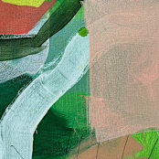 "Dew Drop" - Original Painting in multicolorassorted-colors by Nicole Simms