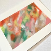 "Untitled 16" - Original Painting in pink by Amy Mullen