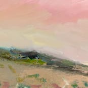 "Sunrise Hill" - Original Painting in multicolor by Lindsay Megahed