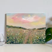 "Sunrise Hill" - Original Painting in multicolor by Lindsay Megahed