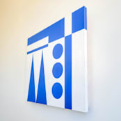 "#1982" - Original Painting in blue by Bryn Wears-Fitipaldi