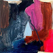 "Canyon Colors" - Original Painting in multicolor by Nicole Simms