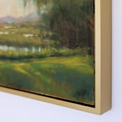 "Dappled Light" - Original Painting in green by Wendy Keller
