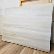 "Glisten" - Original Painting in beige by Nicole Walsh